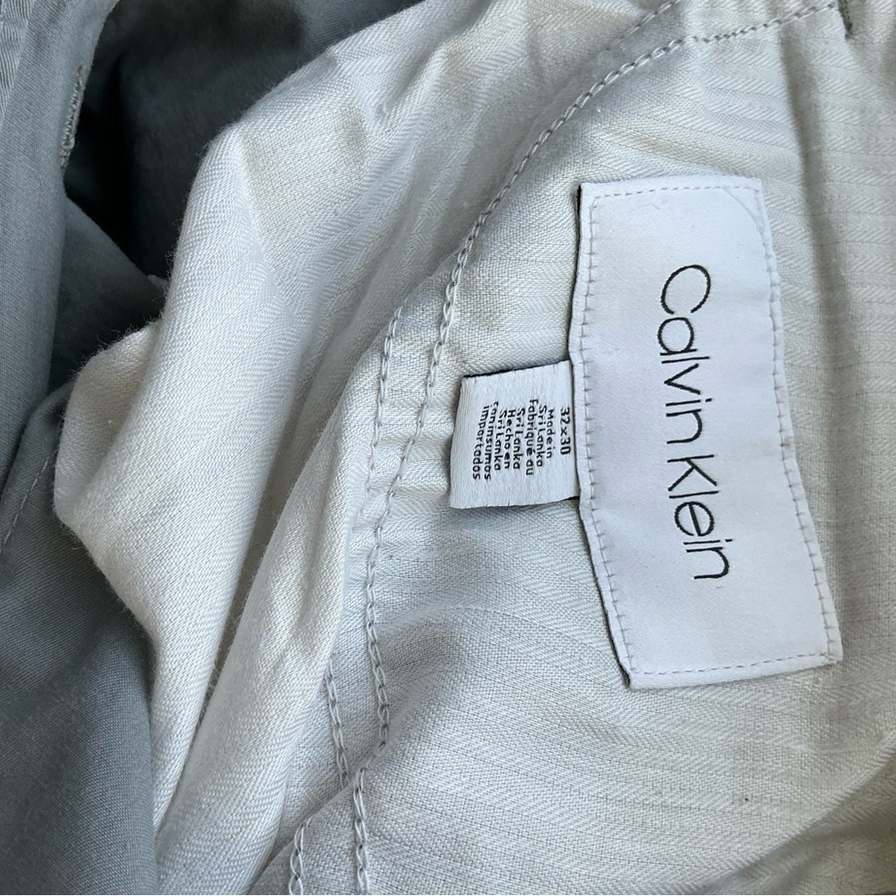 Calvin Klein Light Gray Cotton Pants - Picture 3 of 6